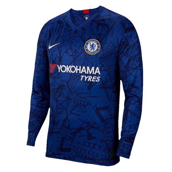 Camiseta Chelsea Primera equipo ML 2019-20 Azul